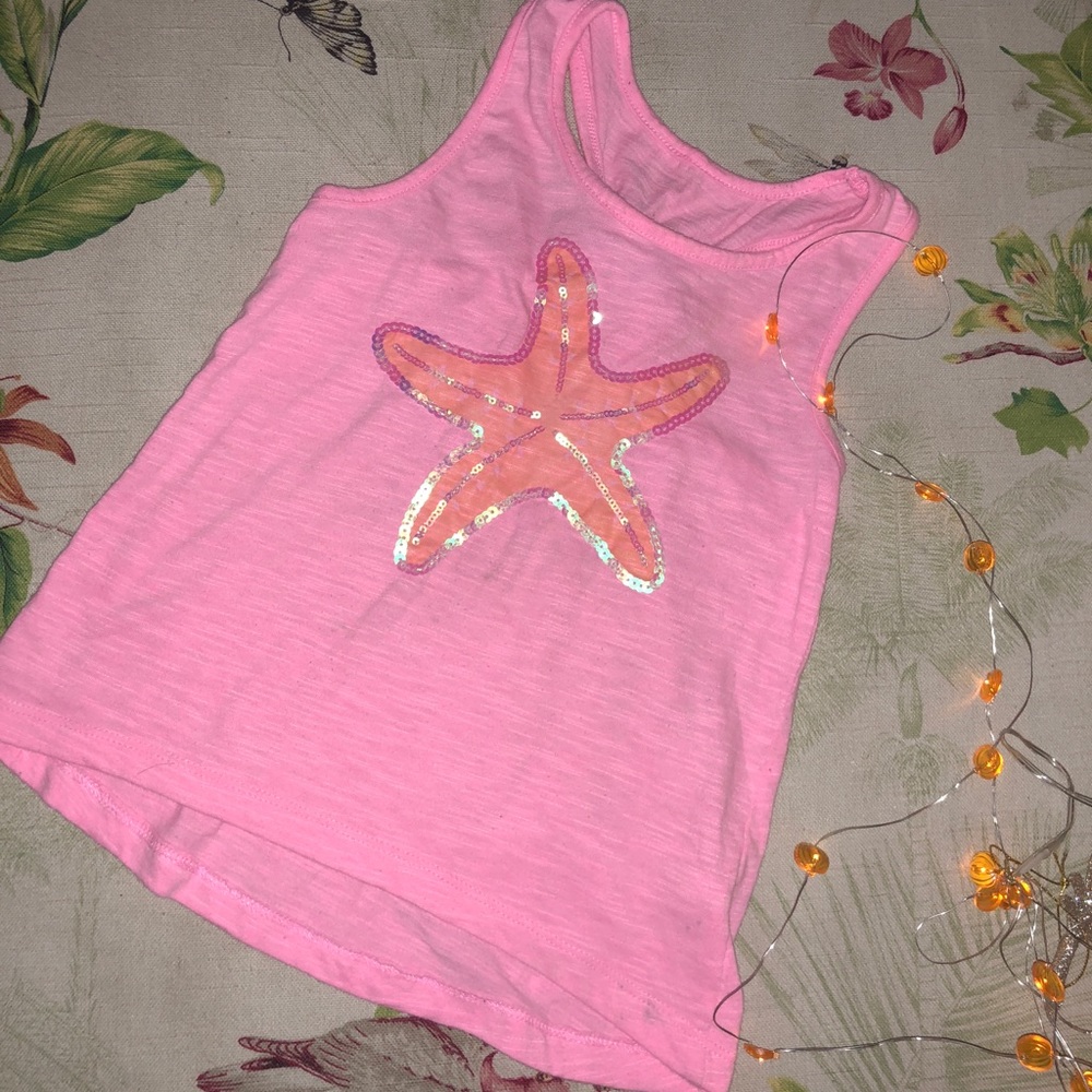Cute summer Starfish tank Girls Small(4)
